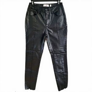 Gibson Latimer Higher Rise Patent Faux Leather Black Ankle Length Whimsigoth  8